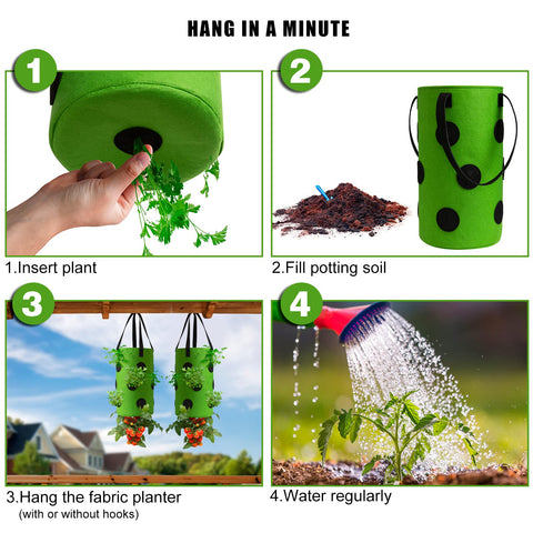 Includes two metal hooks for easy hanging and adjustable sun exposure.