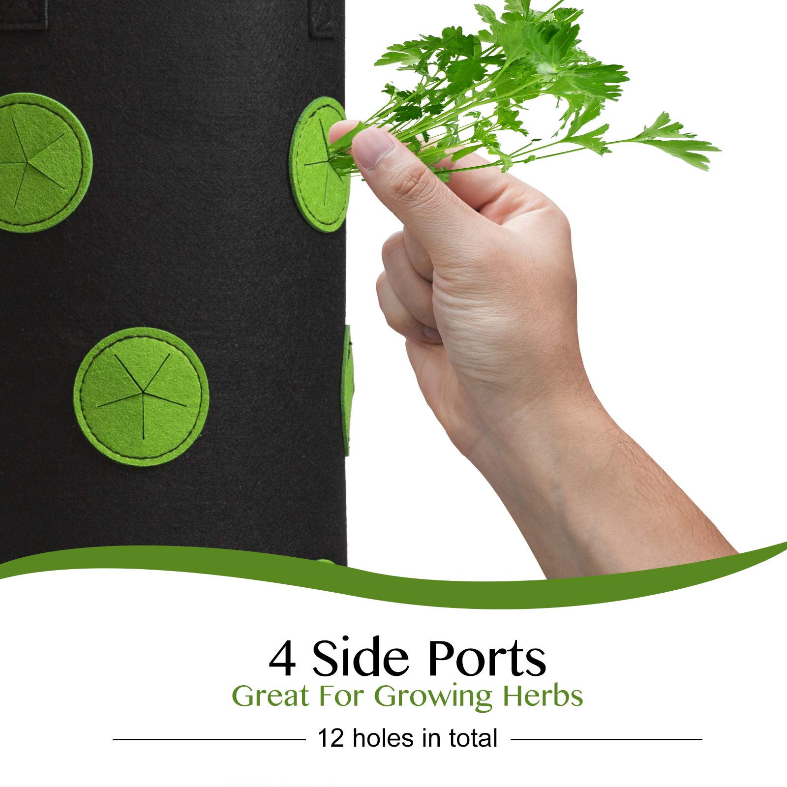 Homyhoo nonwoven fabric material promotes airflow and root health.