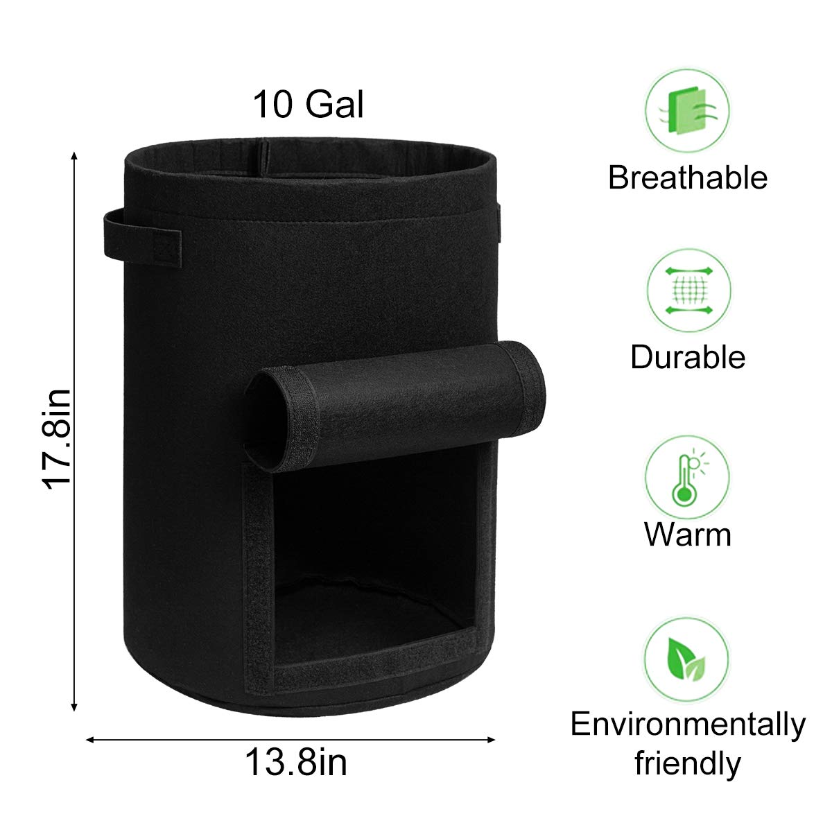 Sturdy handles on Homyhoo bags make moving them effortless.