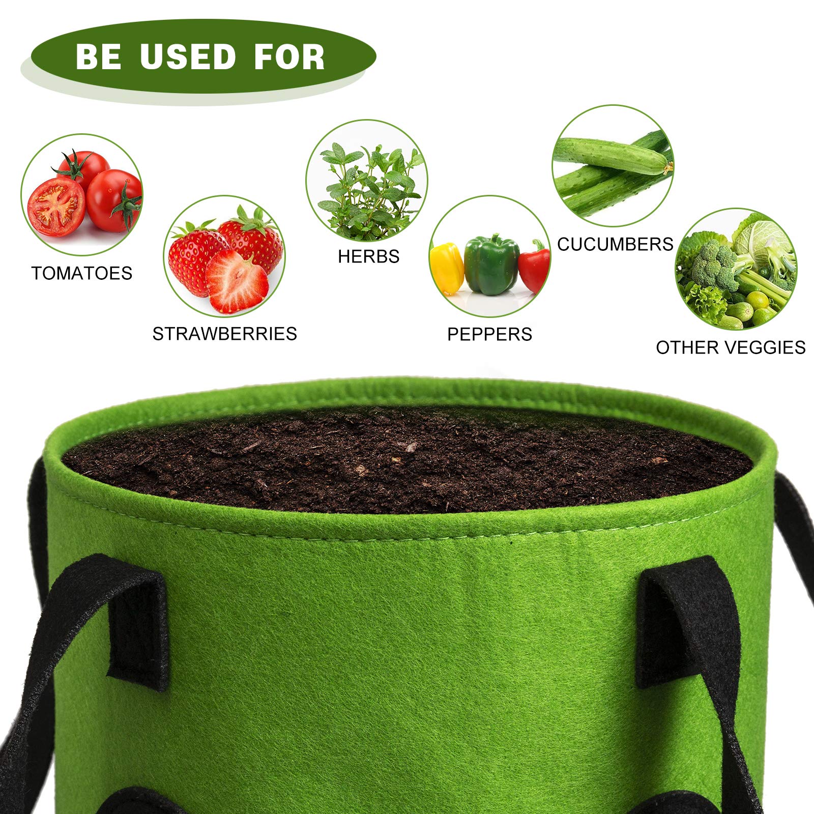 Homyhoo two-pack planters ready for seasonal reuse and storage.