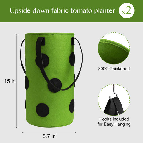 Homyhoo planter with side openings and 12 holes for herbs and peppers.