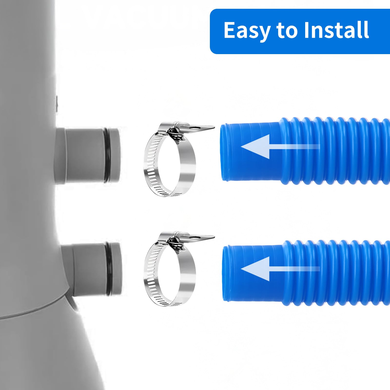 Homyplaza metal clamps secure leak-free hose connections