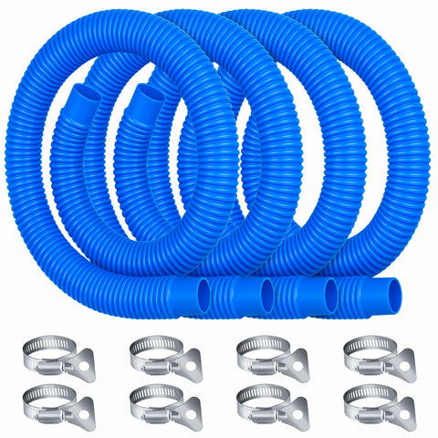 Homyplaza replacement pool hoses, four-pack for quick setup and maintenance