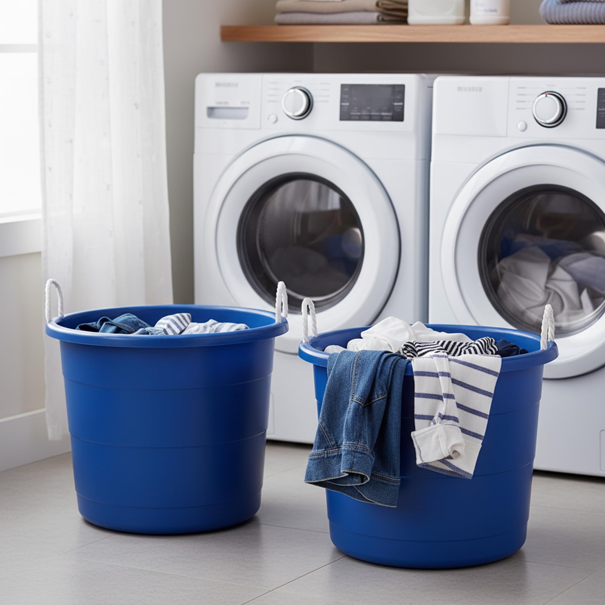 HOMZ versatile 18-gallon tub suits kitchen, laundry, garden, and more