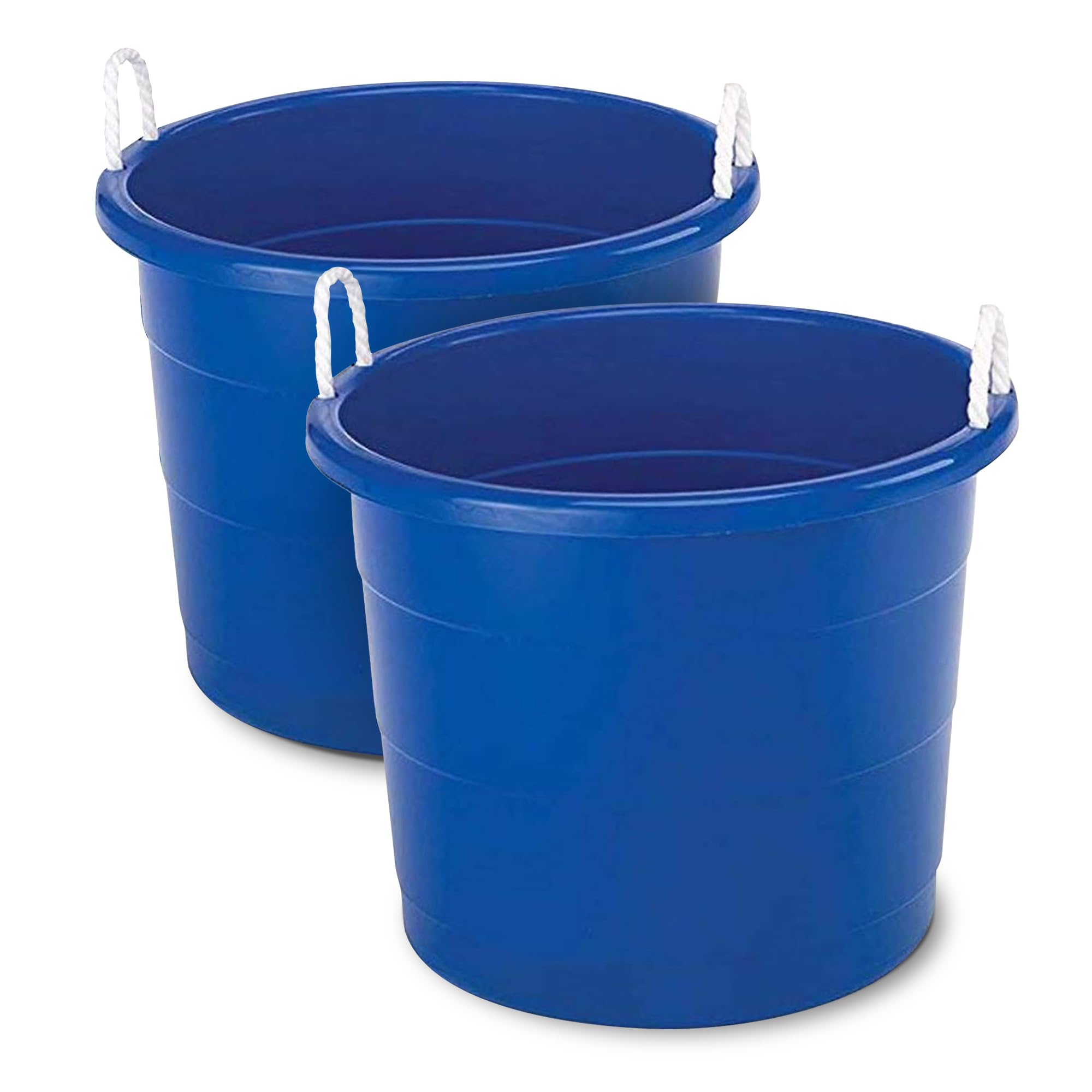 HOMZ 2-pack large bucket with rope handles for easy transport and versatile storage