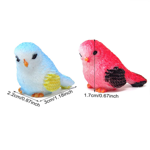 Honbay tiny resin bird figurine ideal for cake toppers and terrariums