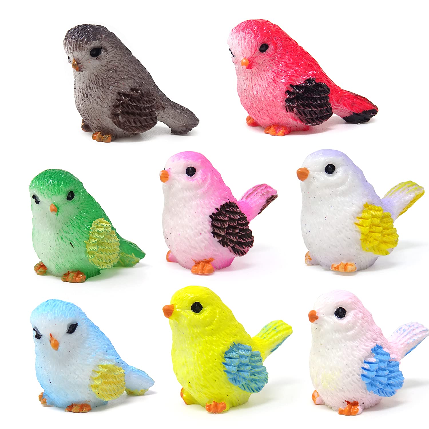 Honbay multicolor bird miniature perfect for dollhouse scenes