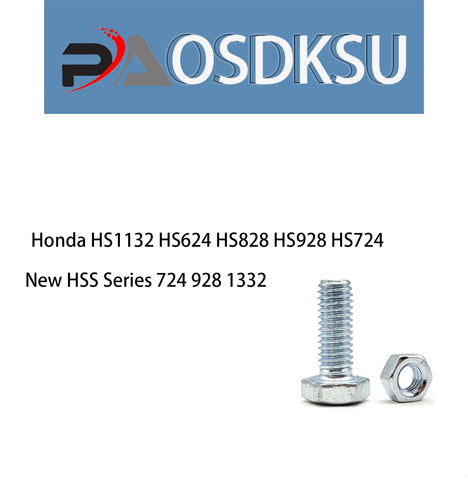 Honda HS1132/HS828/HS928 compatible hardware kit keeps auger components secure during snow duties.