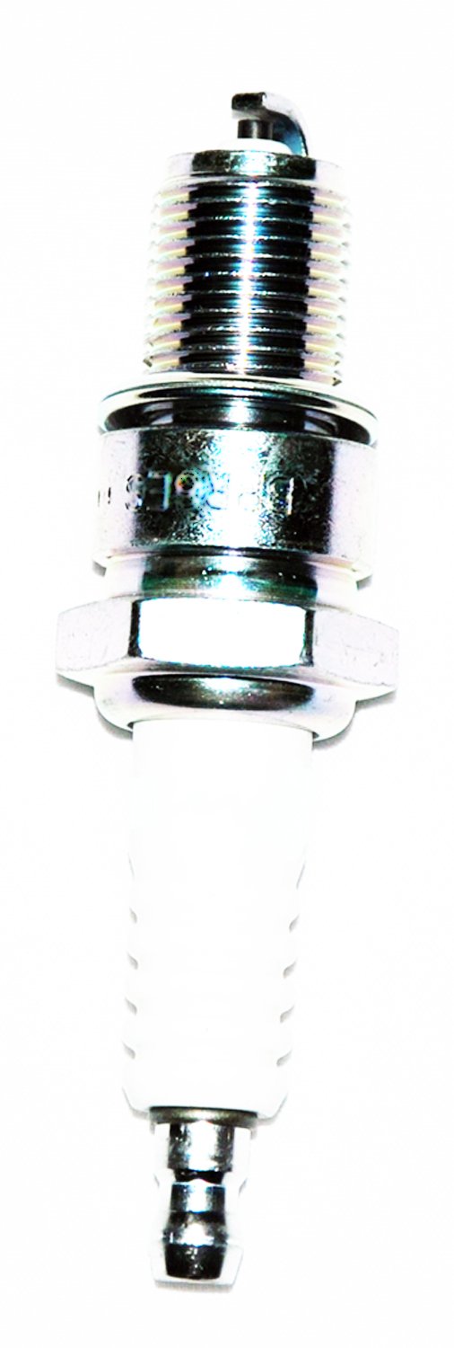 Honda genuine spark plug close-up for HRR2169, showcasing premium build for reliable starts.