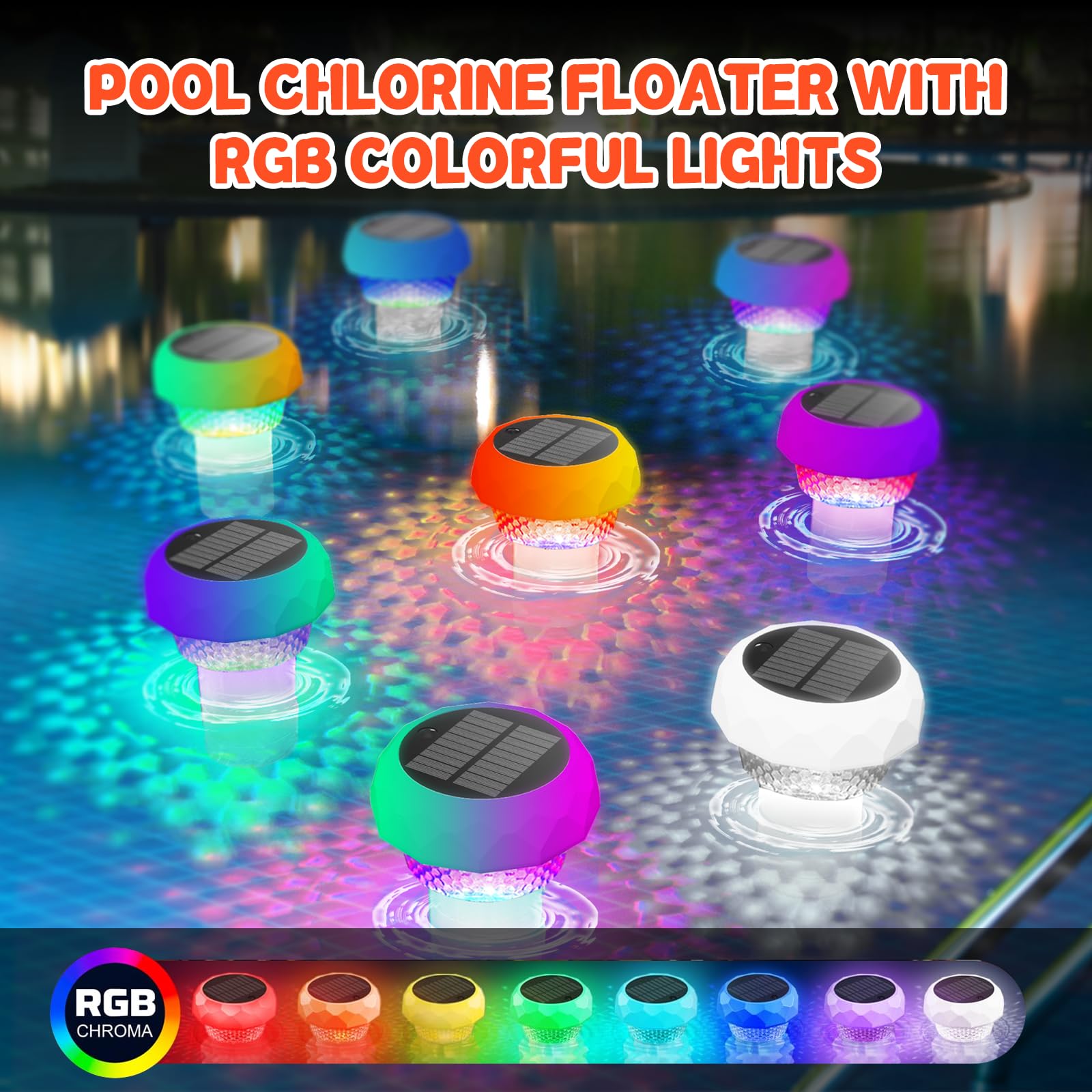 Honeasort dynamic RGB modes illuminate pools with vibrant color transitions for mood setting