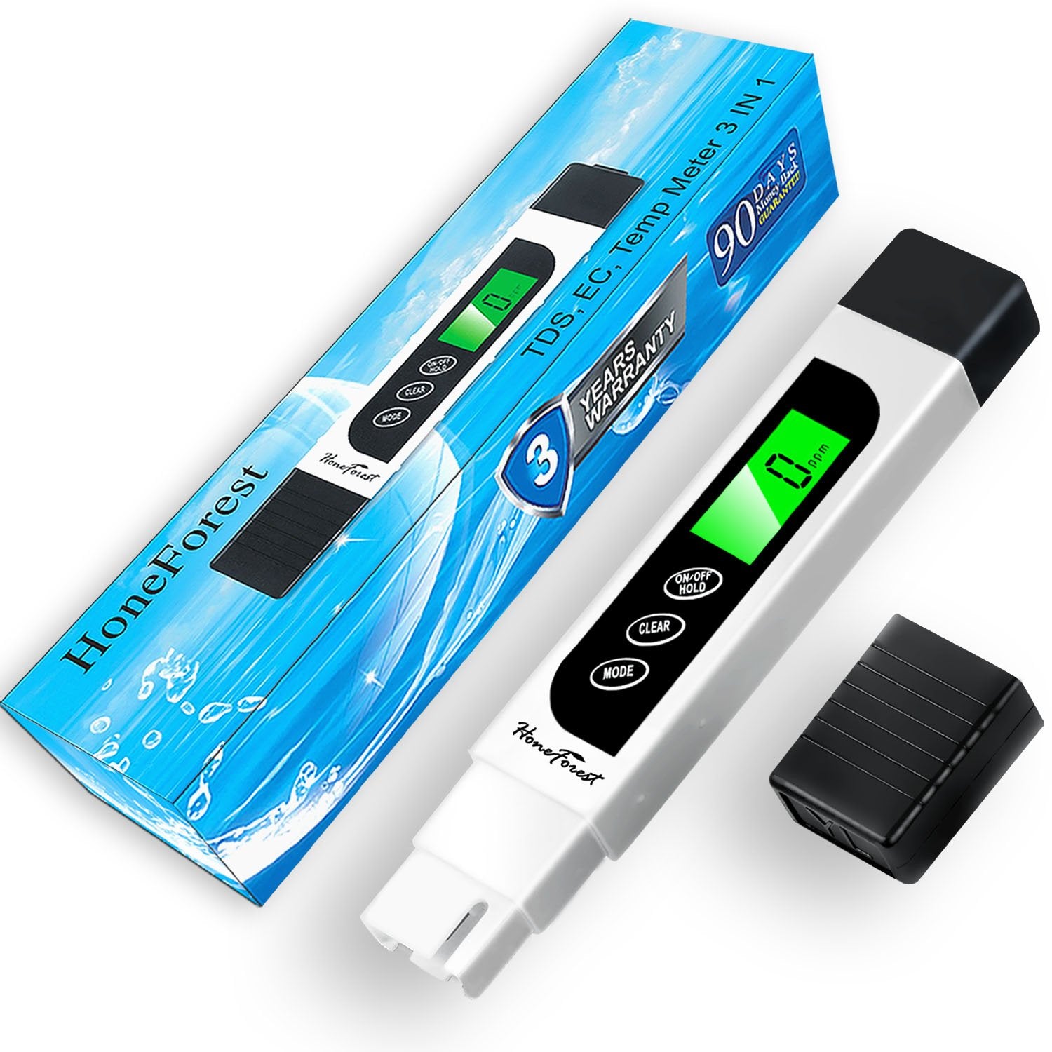 HoneForest TDS Meter probe tip for precise water testing anywhere.