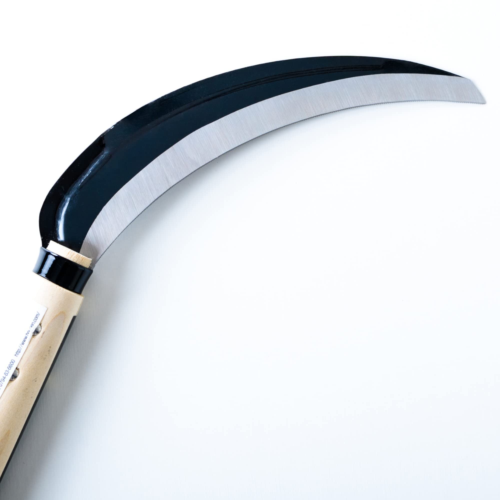 HONEN micro-chisel edge on real edge saw-sickle for lasting sharpness