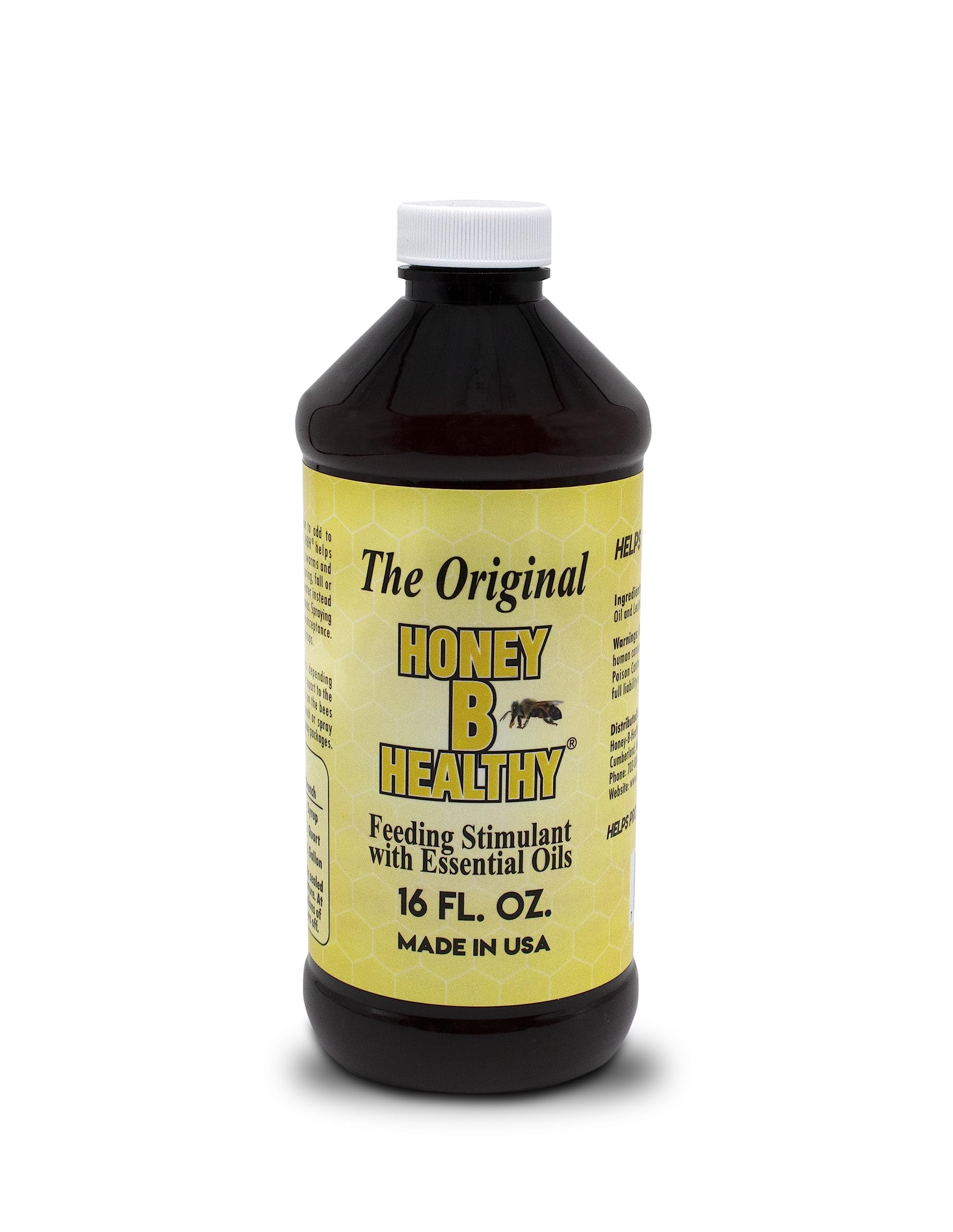 Honey B Healthy original bottle 16 oz aids hive feeding.