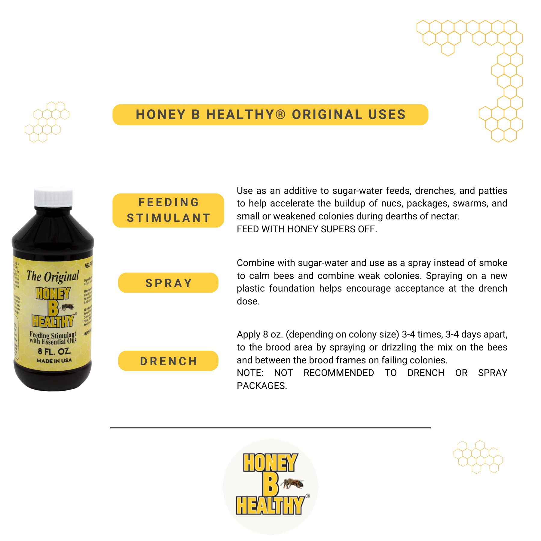 Honey B Healthy Original bottle dispense tip for precise feeding
