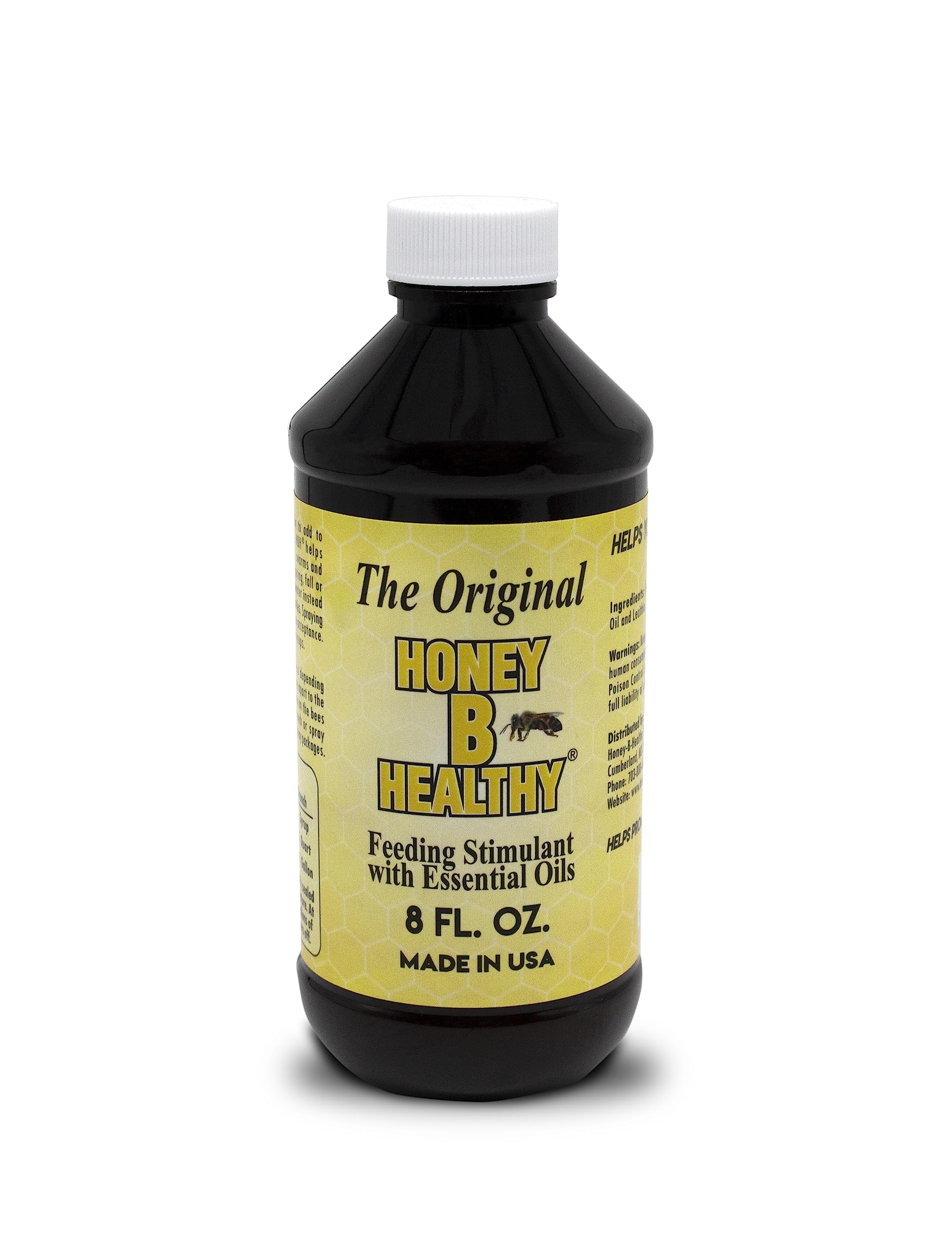 Honey B Healthy Original bottle front for easy hive feeding identification