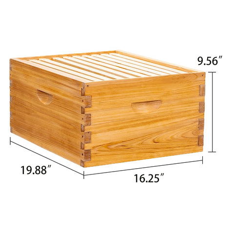 Honey Lake beehive showing dovetail joinery for strong assembly