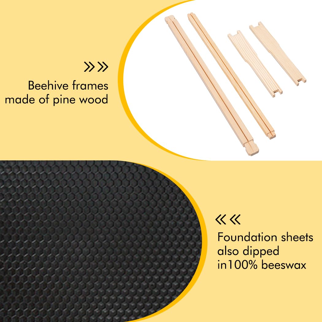 Honey Lake unassembled deep frame kit for customizable hive configurations