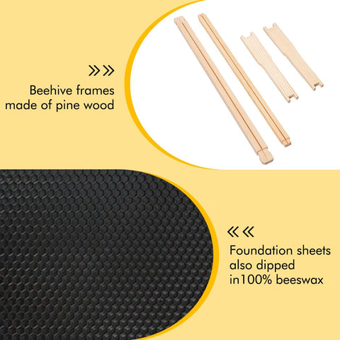 Honey Lake unassembled deep frame kit for customizable hive configurations