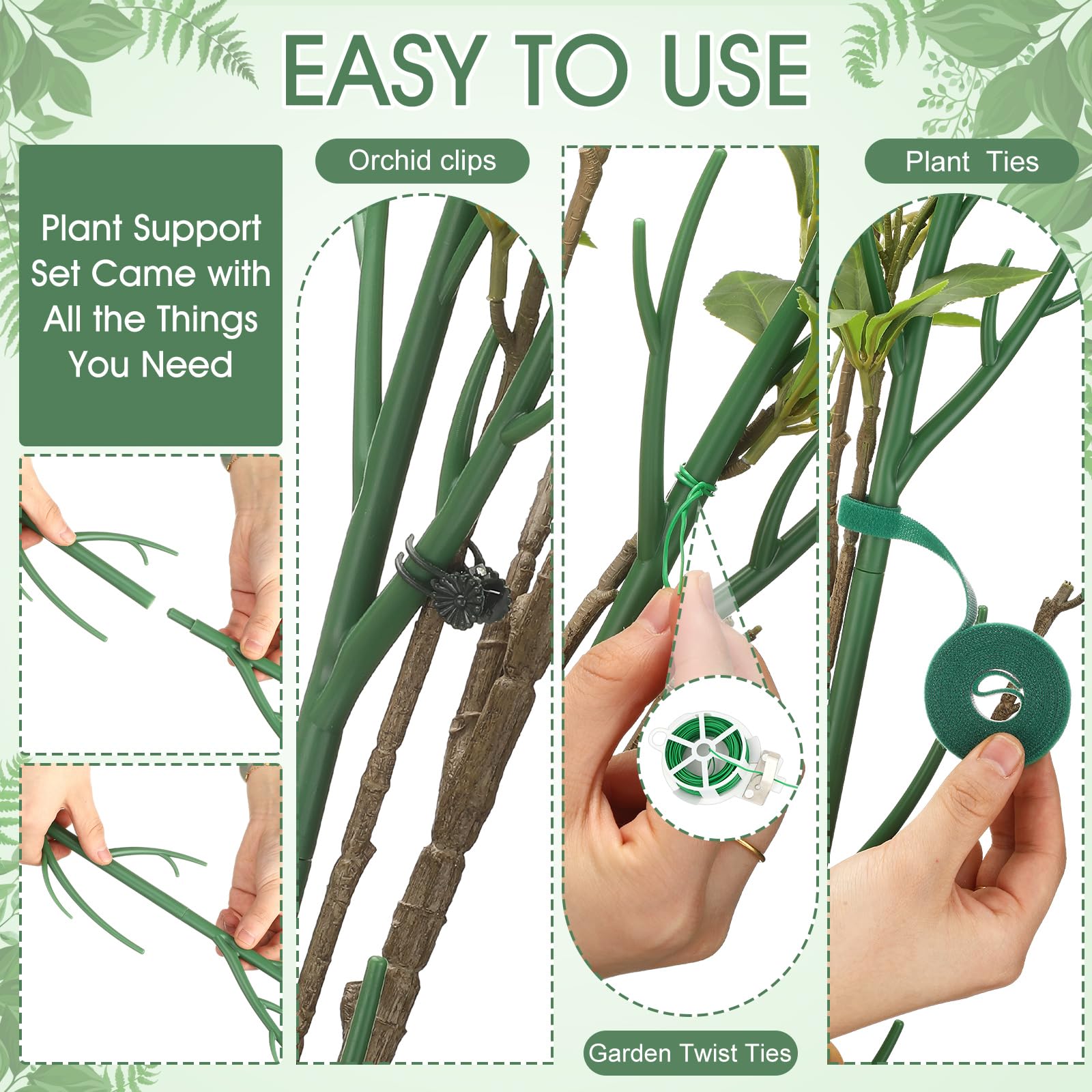 Honeydak garden plant tie roll keeps stems steady along trellises