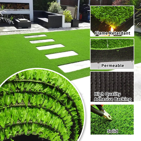 Honeypet grass rug cut to fit design helps tailor spaces without tools.