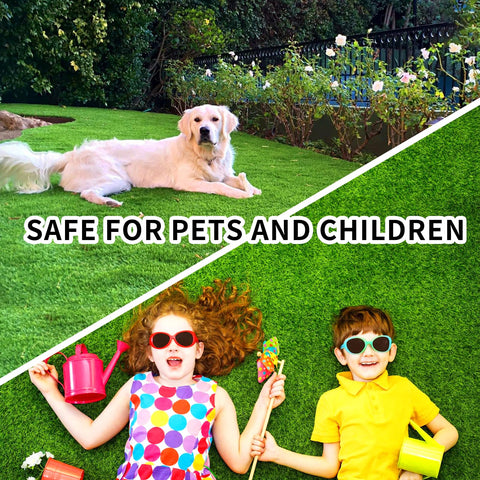 Honeypet grass rug emphasizes safety with RoHS compliance and SGS testing.