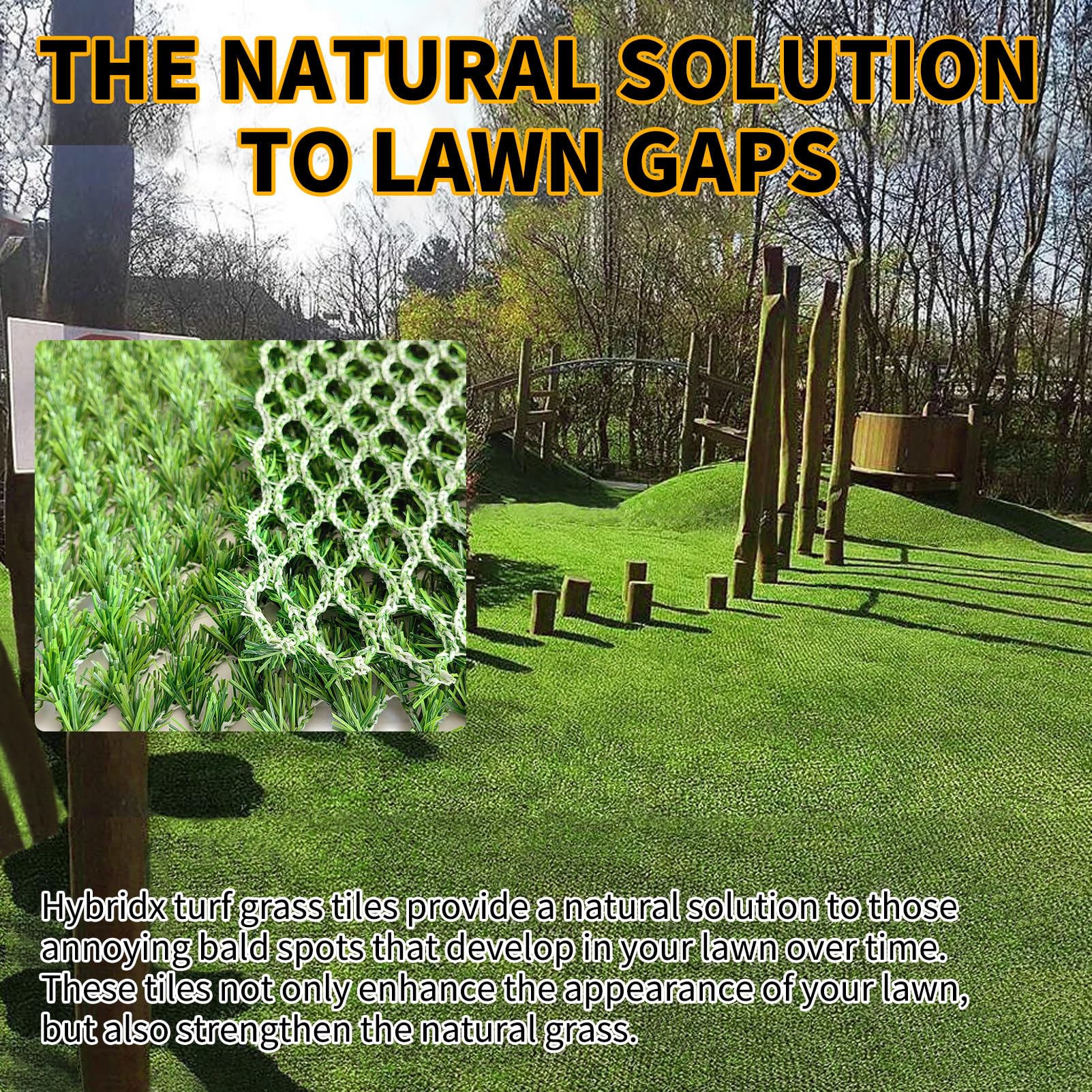 HoneyPet Hybrid Turf allows a robot mower to drive over smoothly.