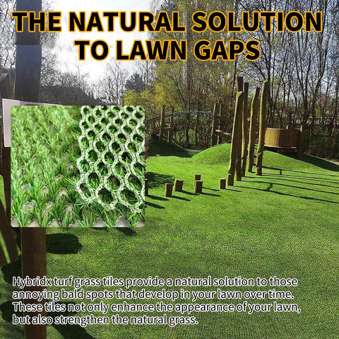 HoneyPet Hybrid Turf allows a robot mower to drive over smoothly.