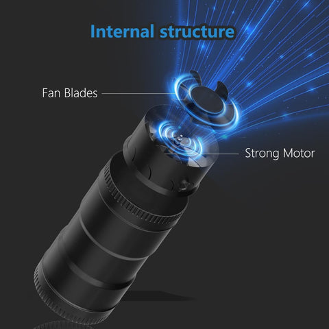 Hon&Guan 3-inch inline blower fan with controller for adjustable airflow.