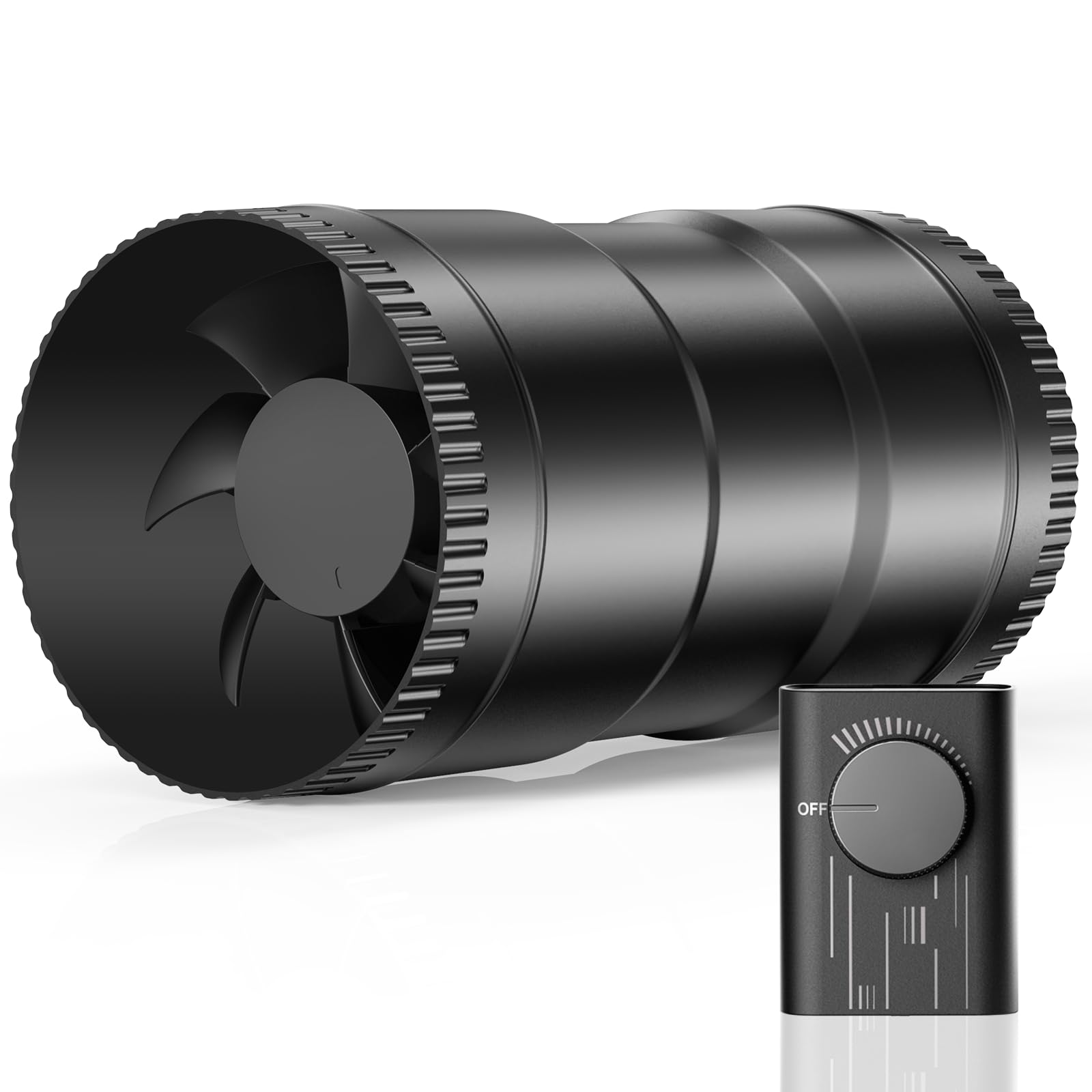 Hon&Guan 4-inch inline fan with upgrade controller delivers quiet energy-efficient ventilation.