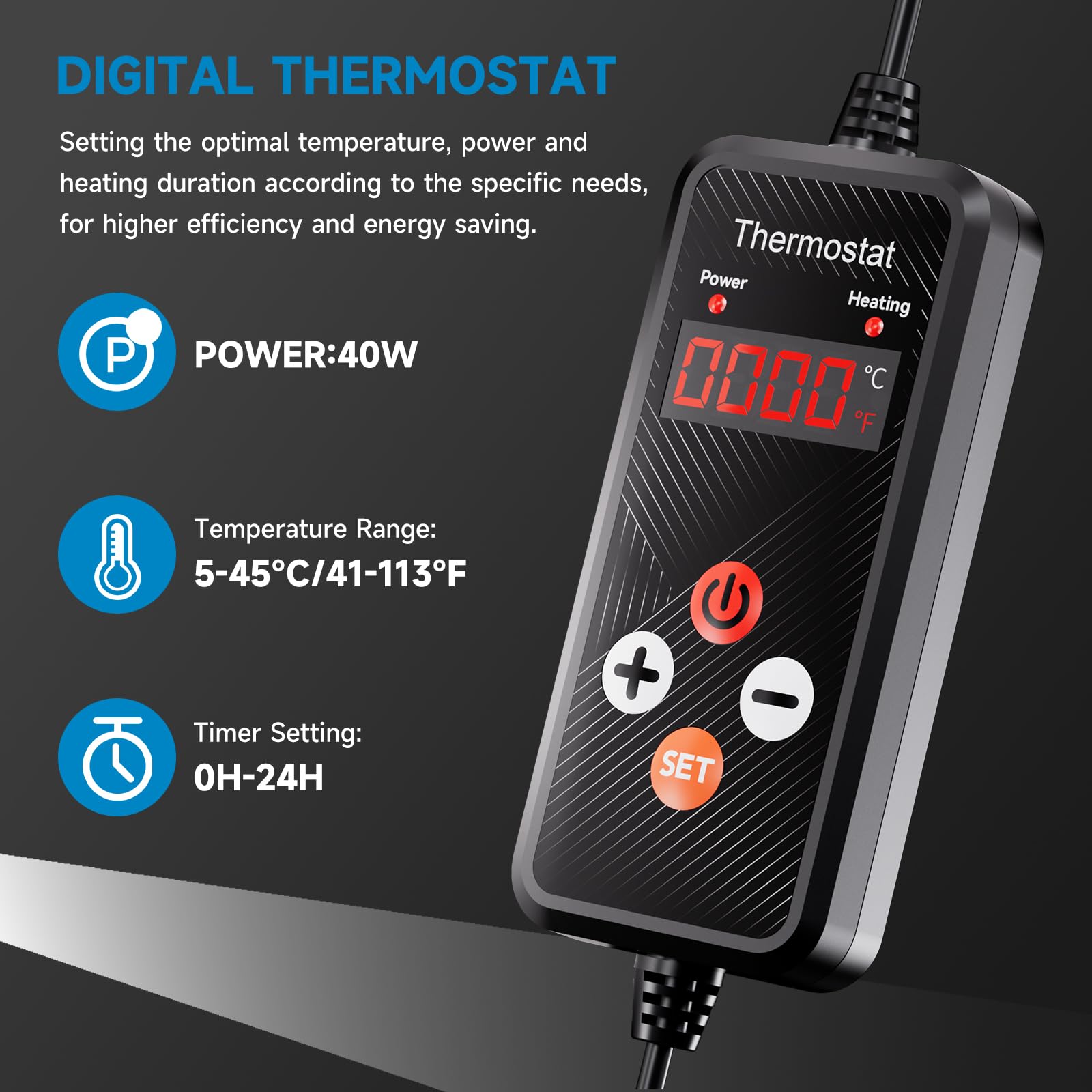 Hon&Guan external temperature sensor enables accurate monitoring during germination.