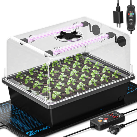Hon&Guan seed starting kit with 30-cell tray for home seed propagation
