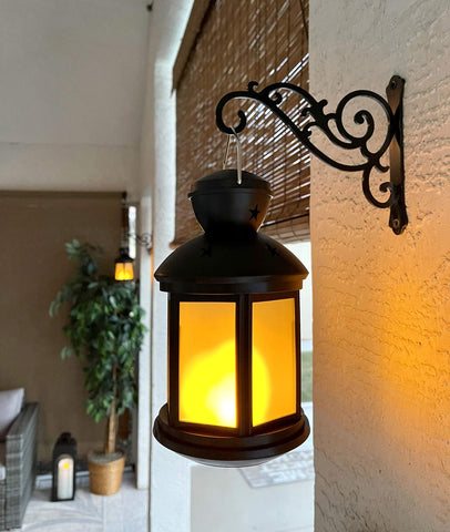 HongKim lantern and decor hanging on a sturdy wall hook.