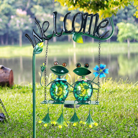 HONGLAND garden decor adds whimsy and light to outdoor spaces