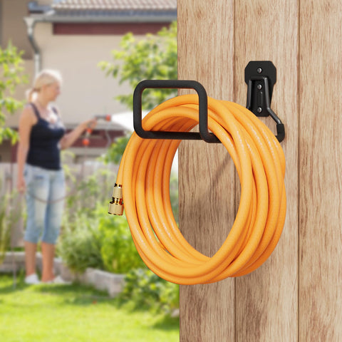Hongmai heavy-duty hose bracket rustproof, ideal for outdoor patios and garages.
