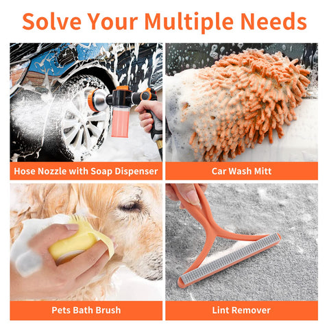 Hongmai pet bath brush attachment provides thorough scrubbing during baths