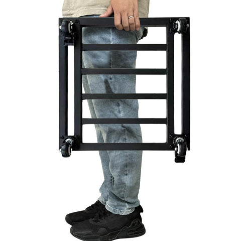 Hongsane 18-inch square plant caddy base with wheels for heavy planters.