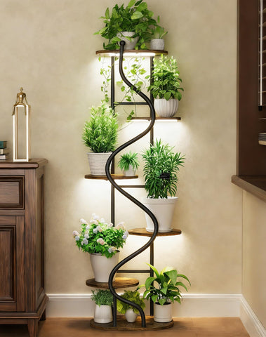 Hongsane 63-inch plant stand with grow light for indoor display