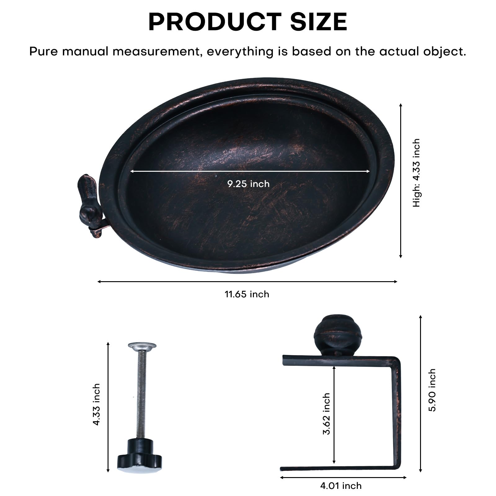 Hongshifu detachable basin bird bath for easy cleaning and refills.