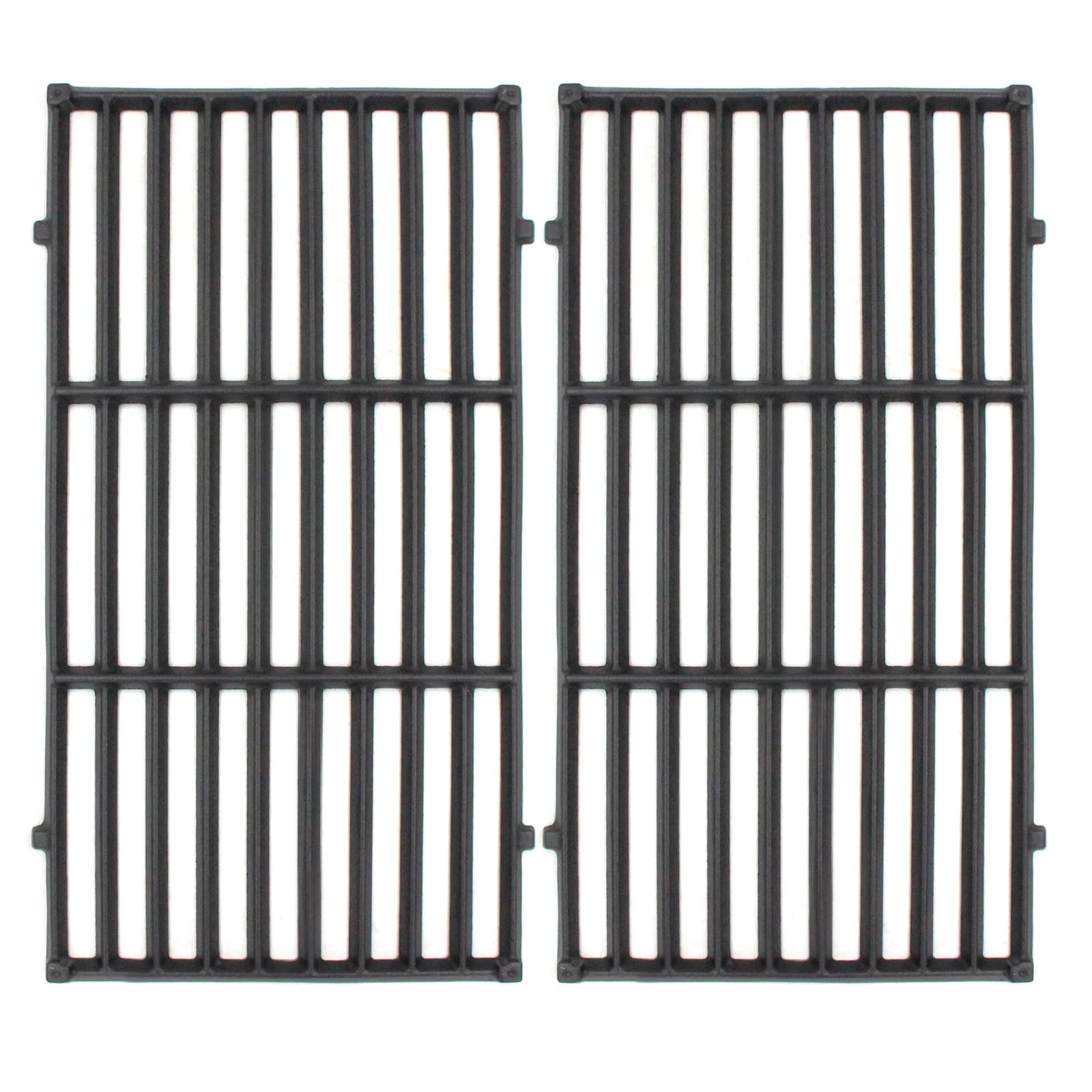 Hongso 17.5-inch cast iron grates on Weber Spirit 210 front panel for even heat