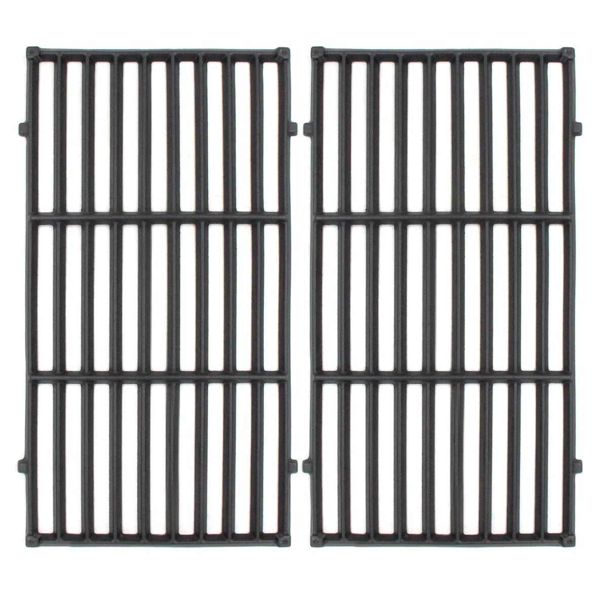 Hongso 17.5-inch cast iron grates on Weber Spirit 210 front panel for even heat