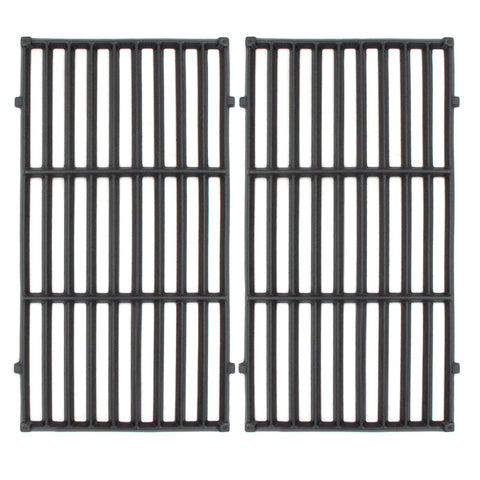 Hongso 17.5-inch cast iron grates on Weber Spirit 210 front panel for even heat