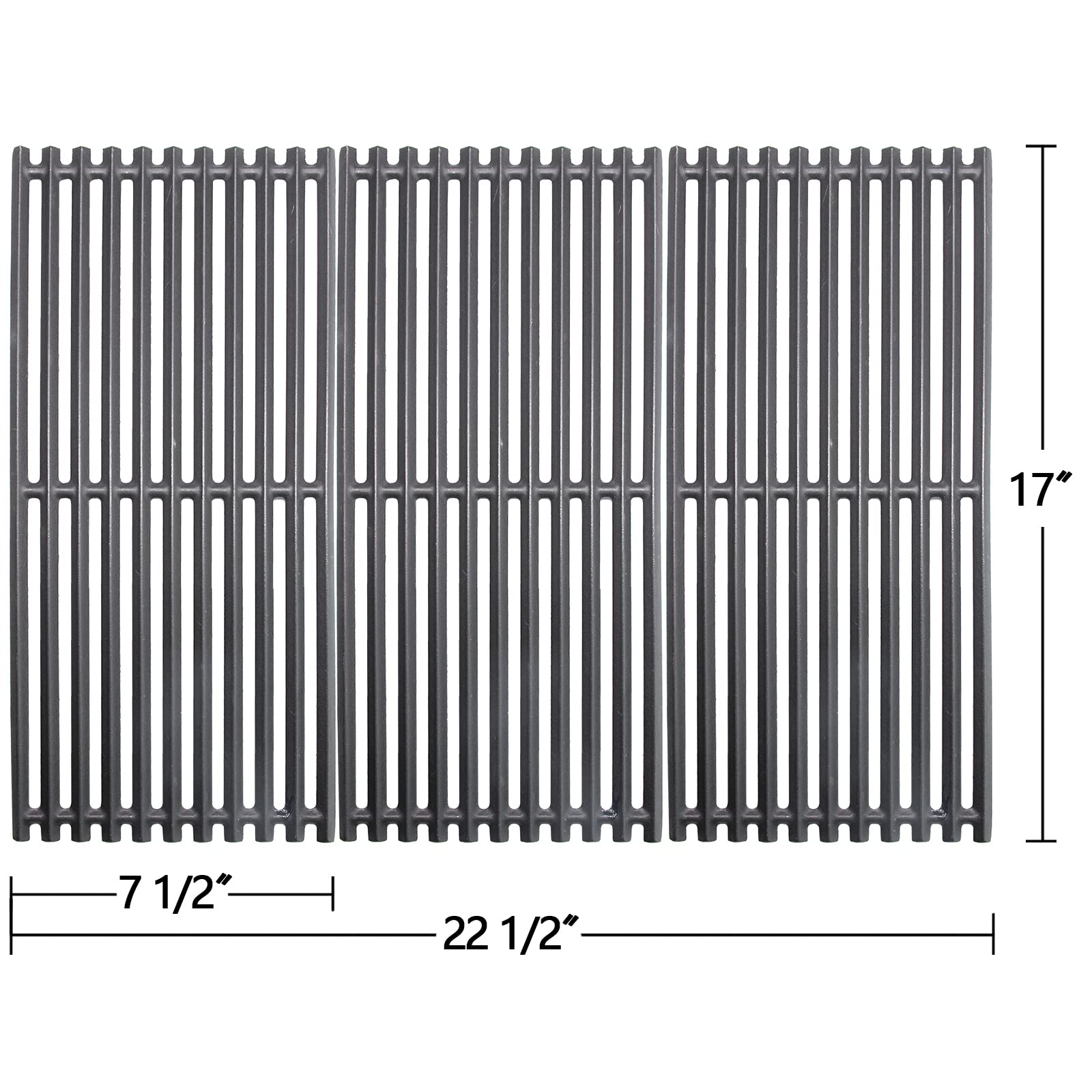 Hongso grate back grooves highlighted for secure placement
