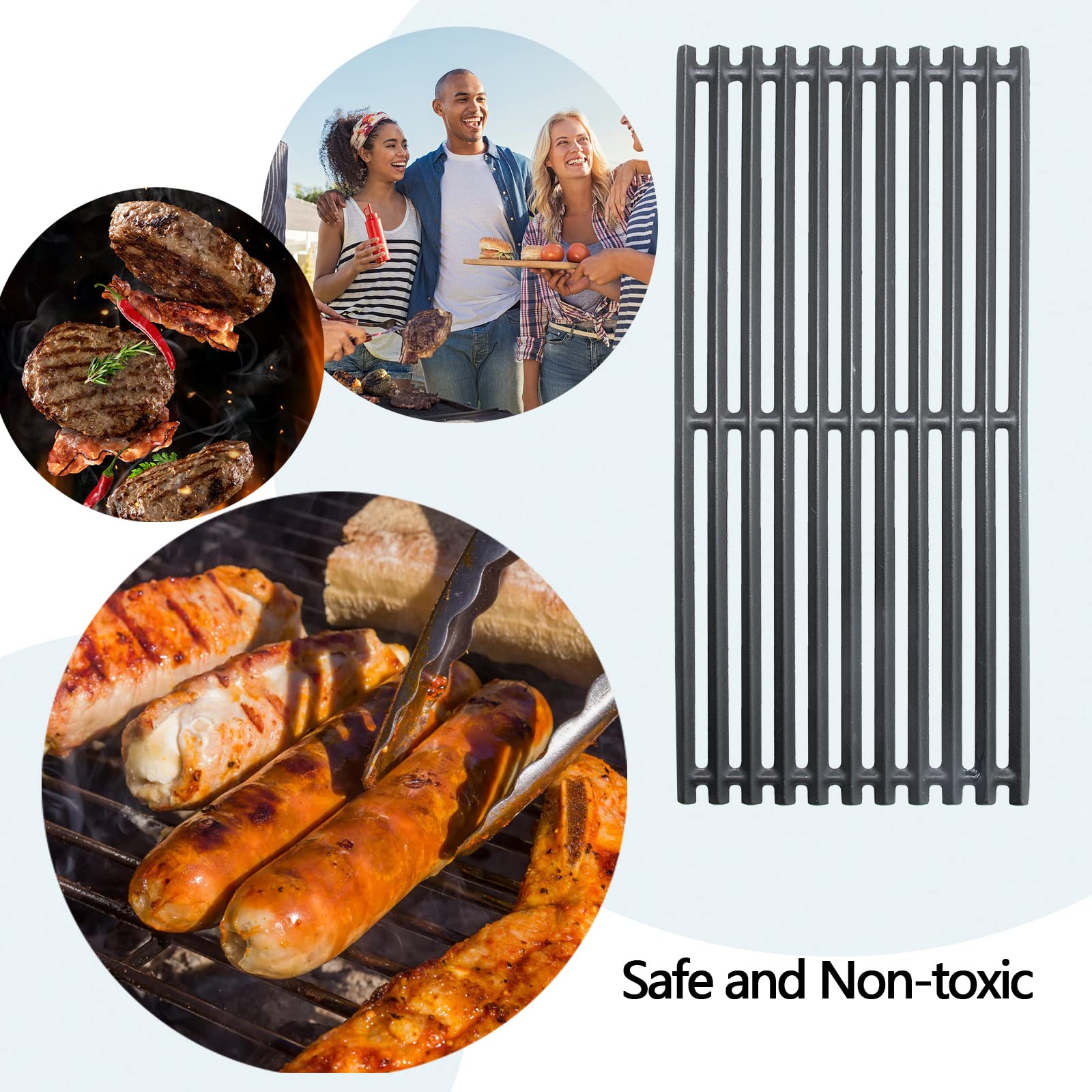 Hongso 17-inch grill grates packaged for easy swap