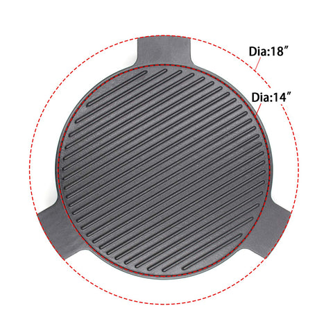 Hongso plate setter with three legs providing stable support on the grill.