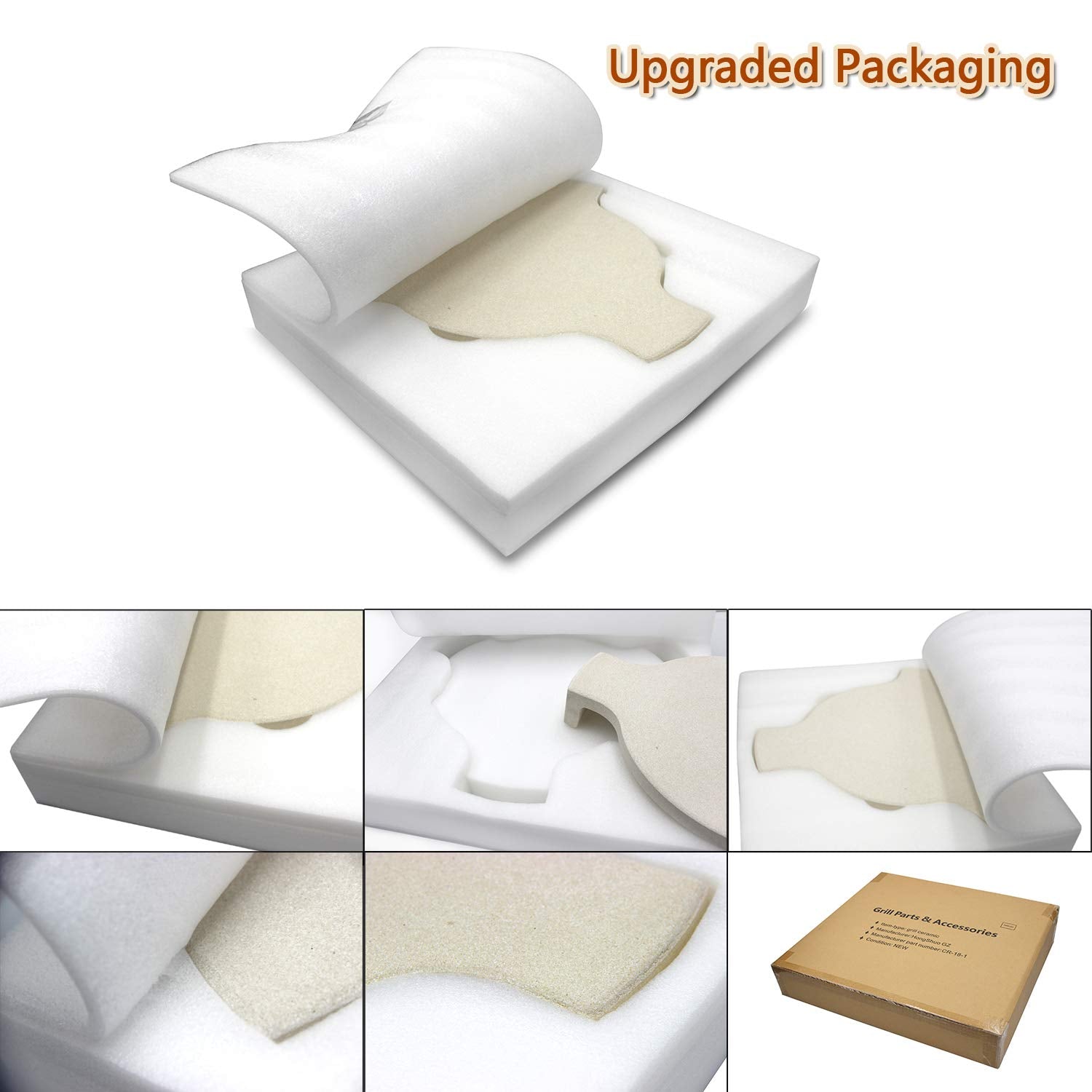 Hongso 18-inch ceramic heat deflector thickness 3/4 inch provides sturdy surface