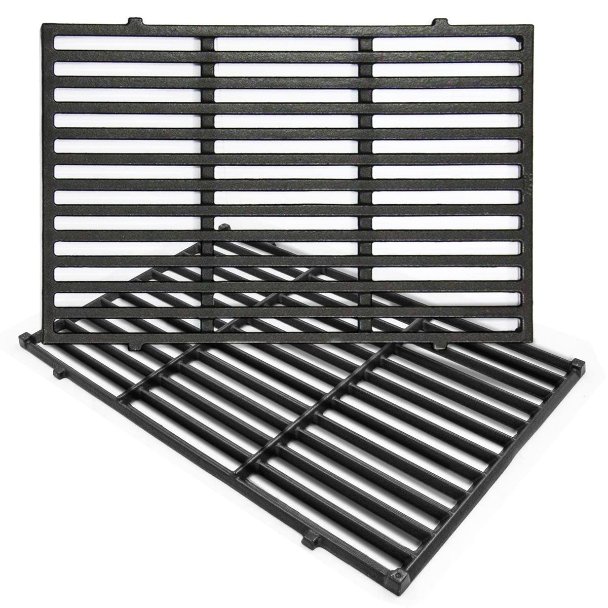 Hongso 19.5-inch cast iron grate on Weber Genesis E310 for even searing.