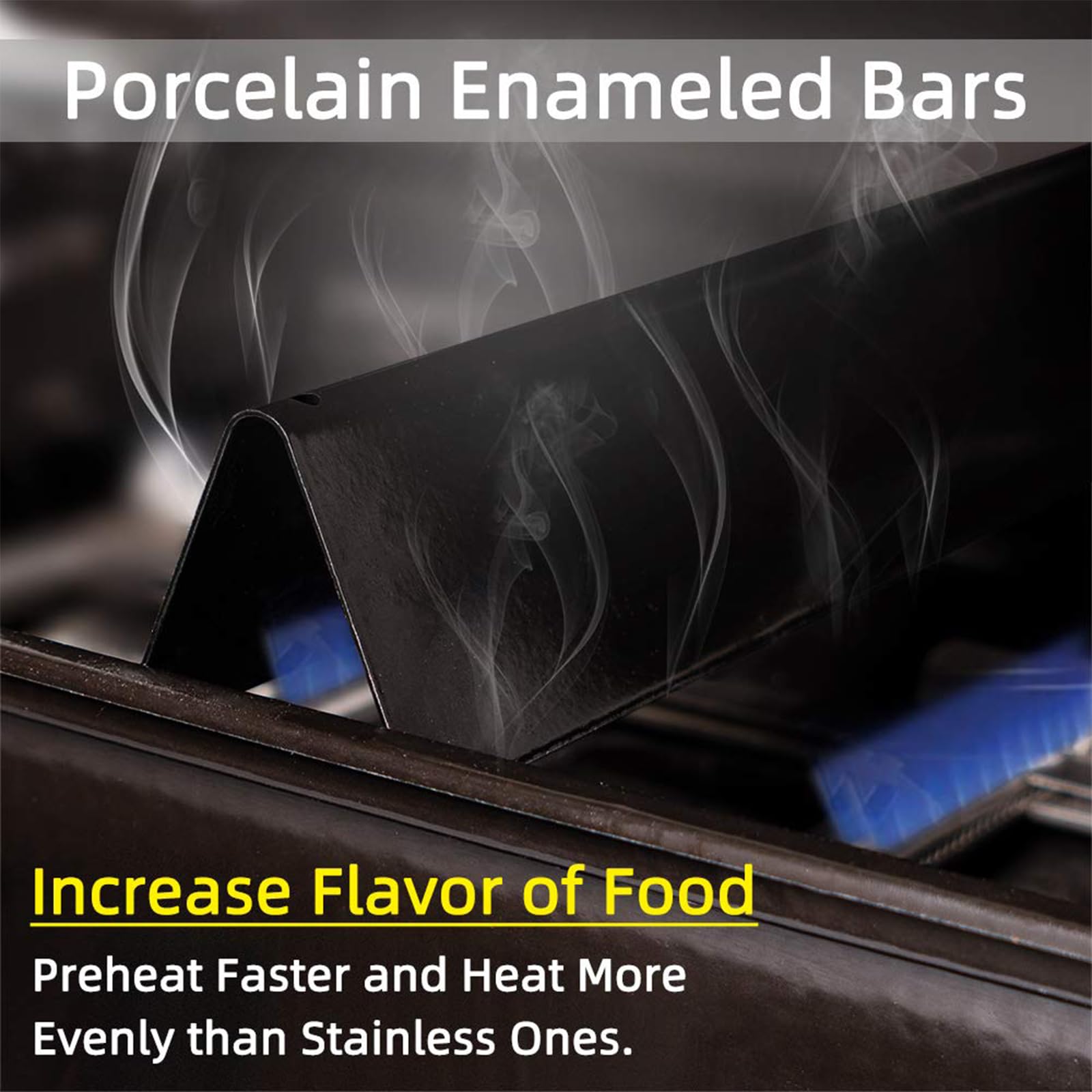 Compatible with Weber Spirit E-210 and Genesis Silver A models for even heating.