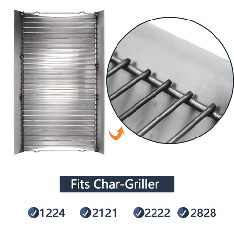 Hongso 27-inch ash pan for Chargriller 2121, sturdy porcelain-coated steel.