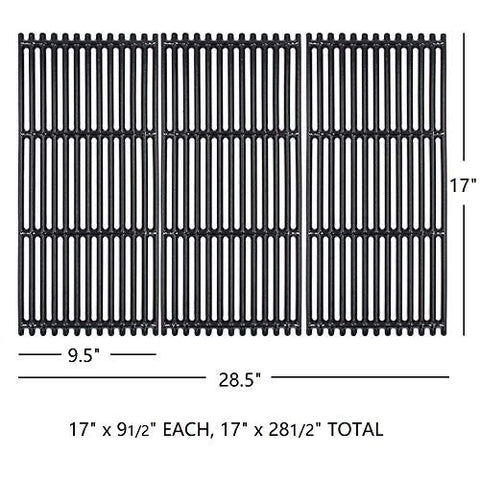 Hongso Char-Broil TRU-Infrared compatible grates in close-up show sturdy construction for searing