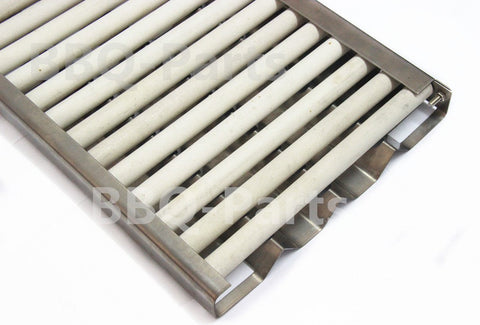 Hongso 9.5-inch ceramic rods on grill surface for even heating